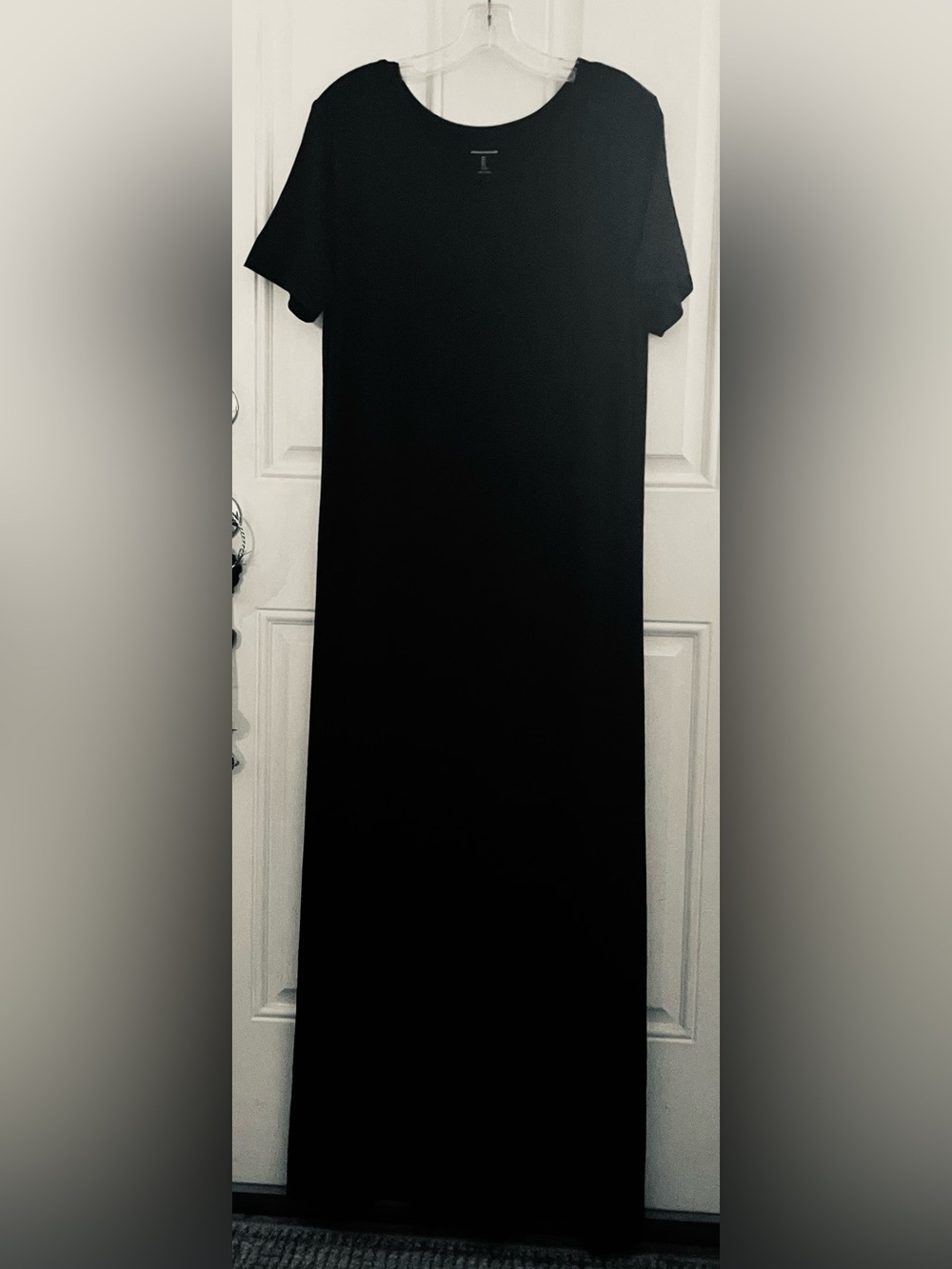 Amazon Essentials Women’s Jersey Short-Sleeve Crewneck Side Slit Maxi Dress-LG - Picture 2 of 10